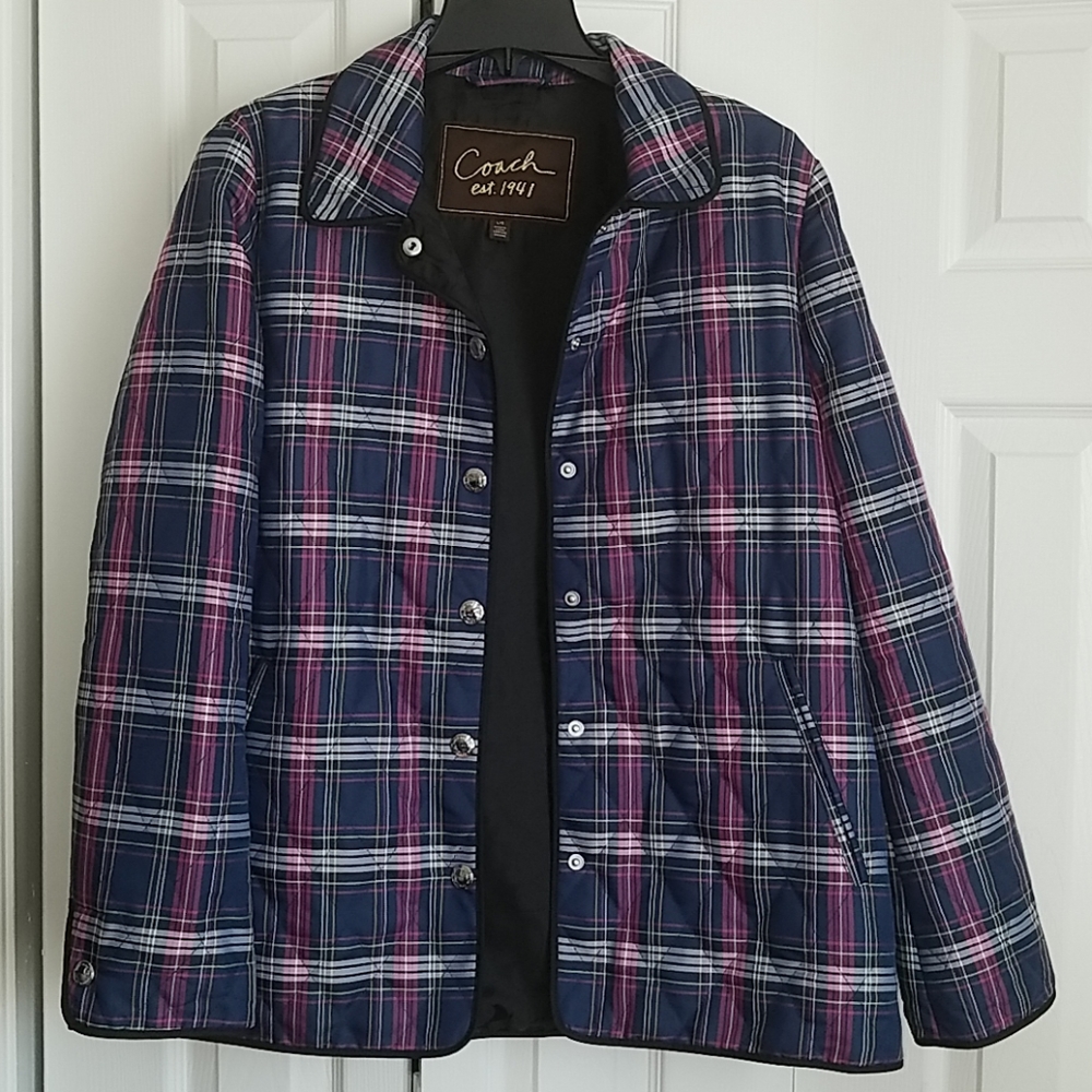 Multi colored, Coach signature lined jacket